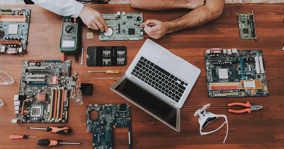 Phone repair workshop